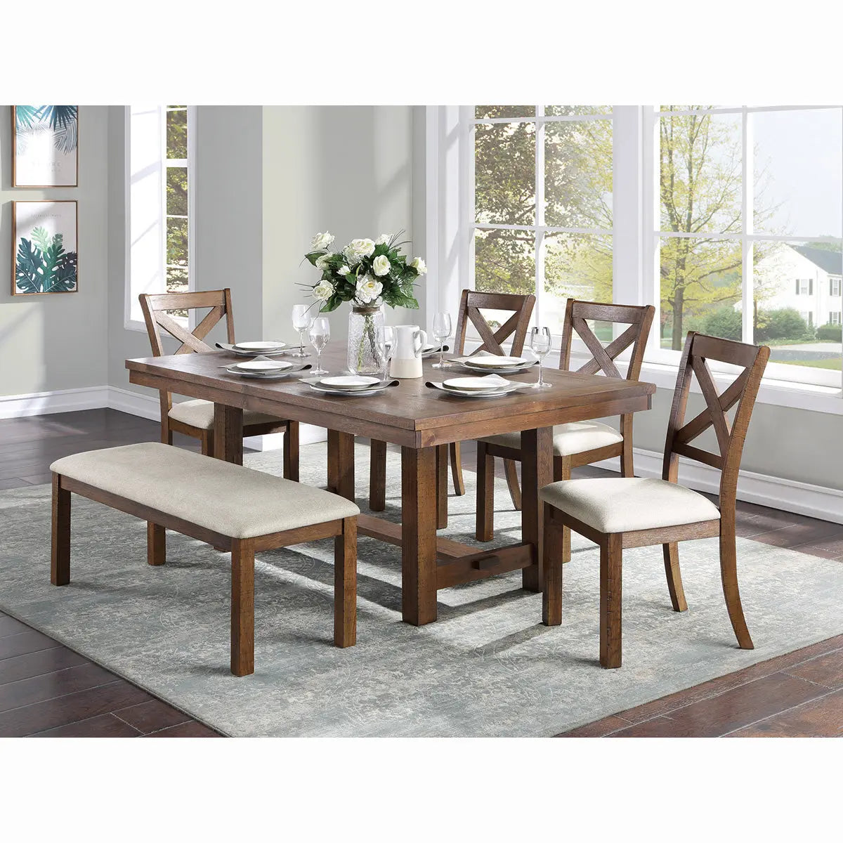 Bonner 6Pc Dining Room Set 5808 M.A.Z