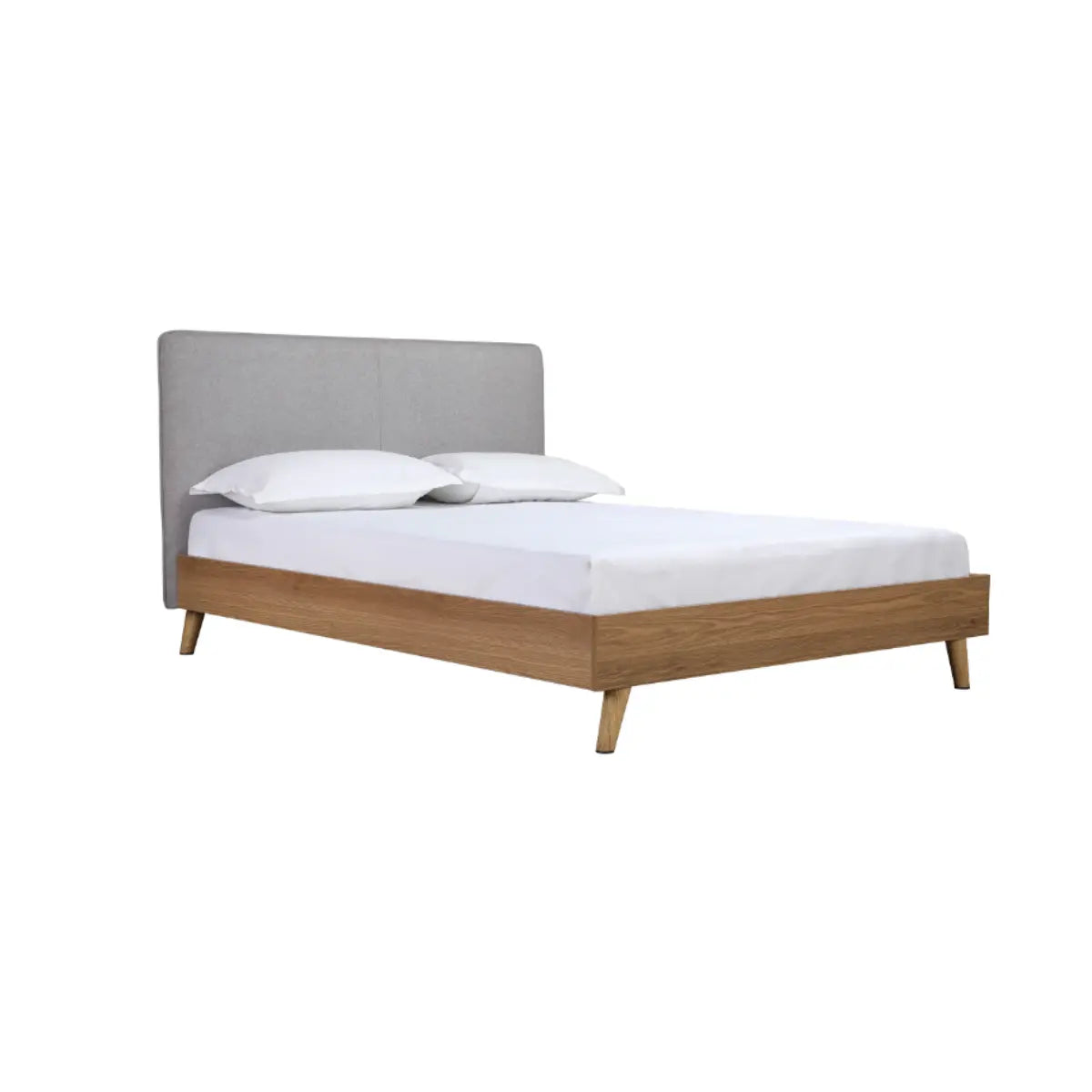 Cassidy Upholstered Platform Bed 5890GY M.A.Z