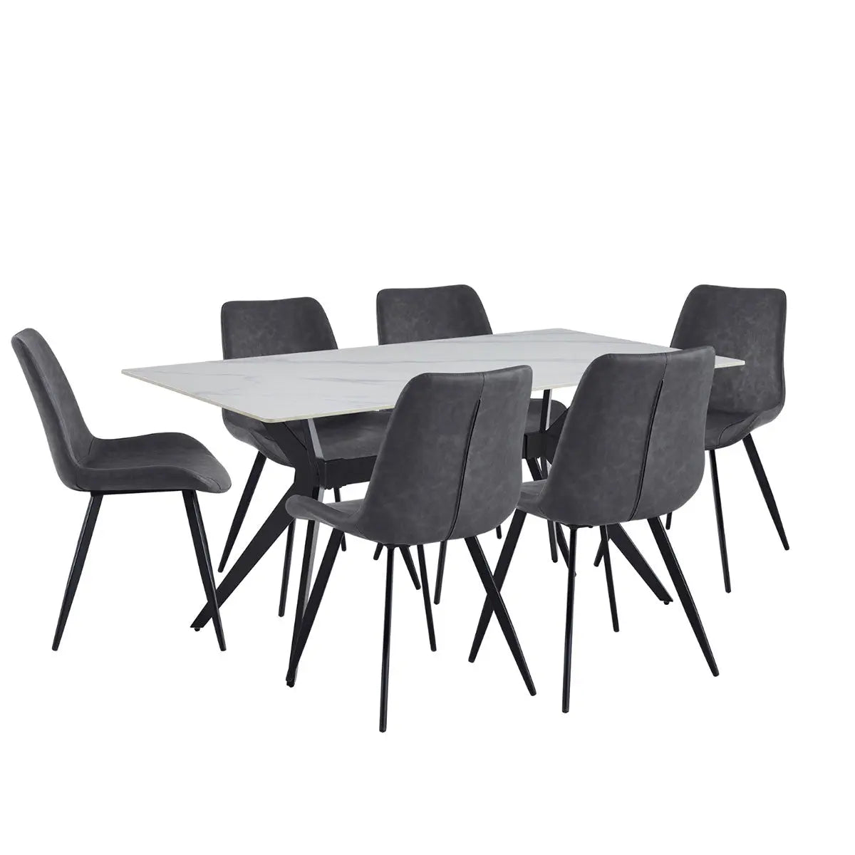 Dumas 7 pc Dining Set 5916 - Complete Home Furnish