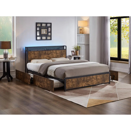 5930 LED Platform Bed I.F.Furniture