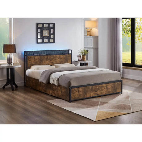 5930 LED Platform Bed I.F.Furniture