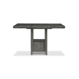 Ashley Hallanden Pub Height Dining Set in Grey Signature Design by Ashley