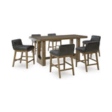 Ashley Cabalynn Pub Dining Set in Brown Signature Design by Ashley