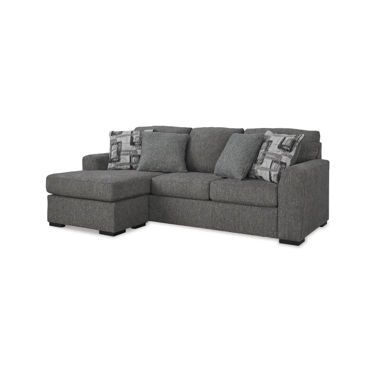 Ashley Gardiner Sofa Chaise with Ottoman in Pewter Signature Design by Ashley