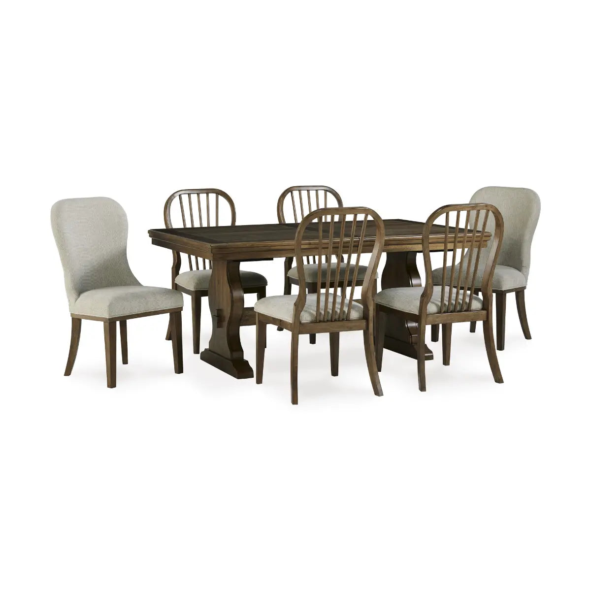 Ashley Sturlayne Dining Set in Light Brown Signature Design by Ashley