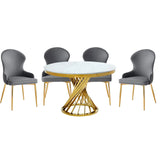 Venus 5 pc Glass Dining Set 7452 - Complete Home Furnish