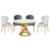 Venus 5 pc Glass Dining Set 7452 - Complete Home Furnish