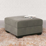 Ashley Darcy Ottoman in Cobblestone - Brampton Furniture Store