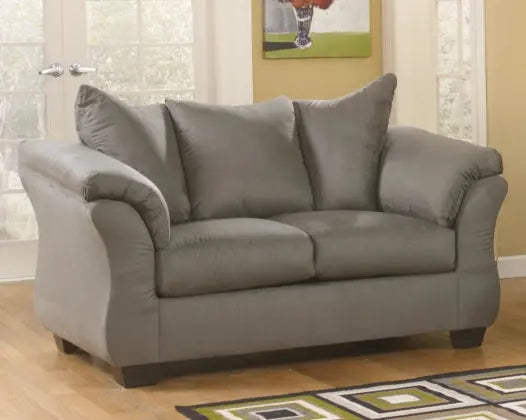 Ashley Darcy Loveseat in Cobblestone - Brampton Furniture Store