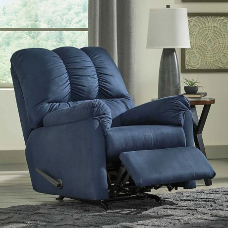 Ashley Darcy Rocker Recliner in Blue - Brampton Furniture Store