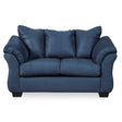 Ashley Darcy Loveseat in Blue - Brampton Furniture Store