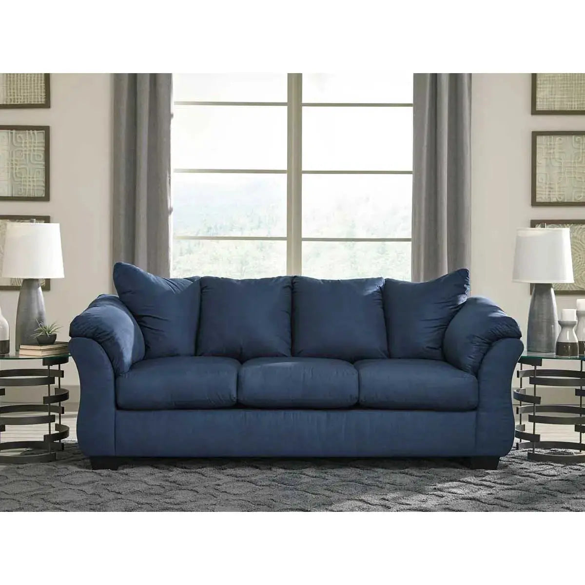 Ashley Darcy Sofa in Blue - Brampton Furniture Store