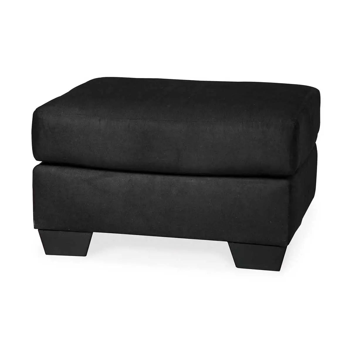 Ashley Darcy Ottoman in Black - Brampton Furniture Store