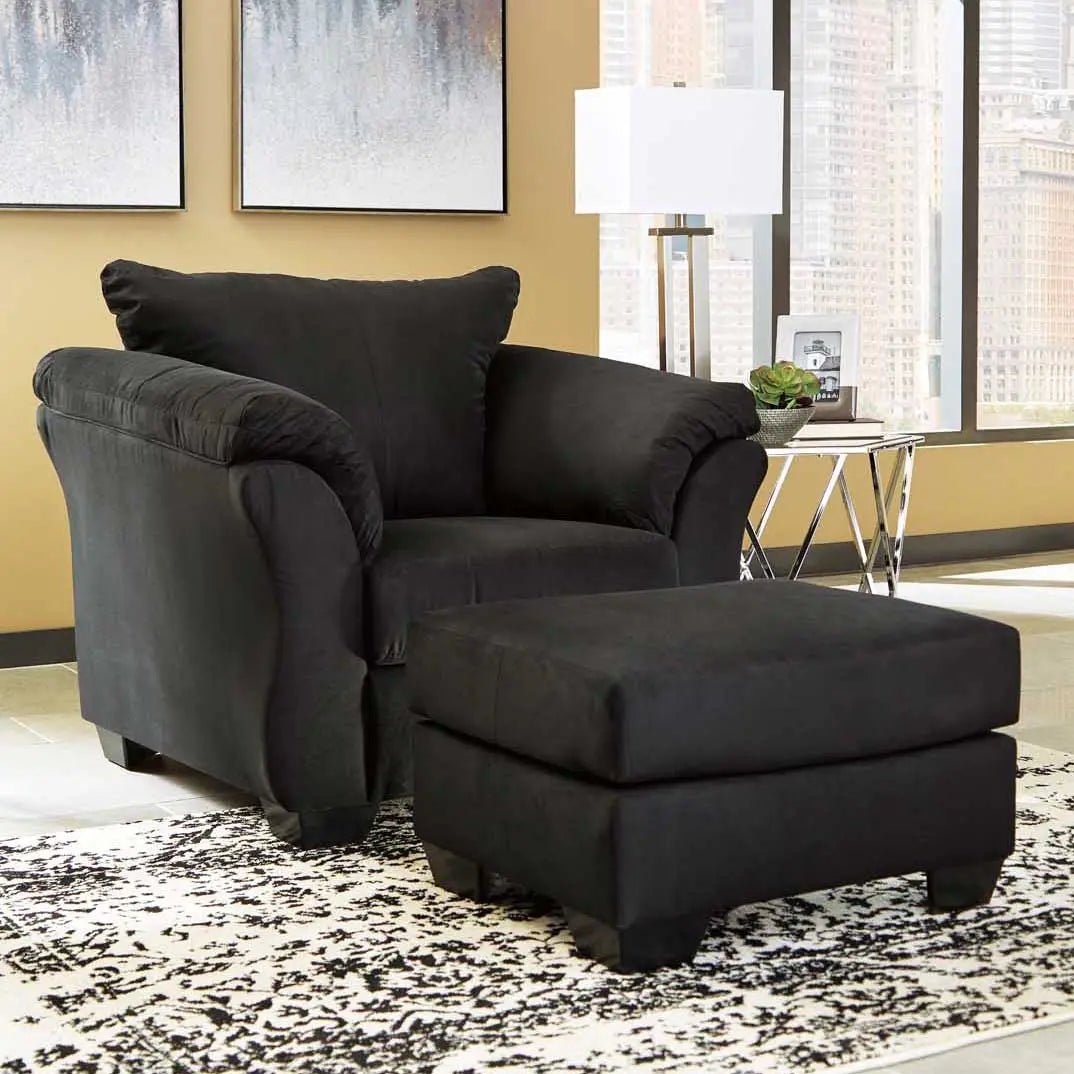 Ashley Darcy Chair in Black - Brampton Furniture Store