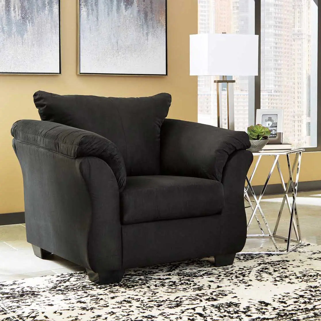 Ashley Darcy Chair in Black - Brampton Furniture Store