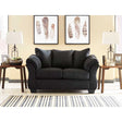 Ashley Darcy Loveseat in Black - Brampton Furniture Store