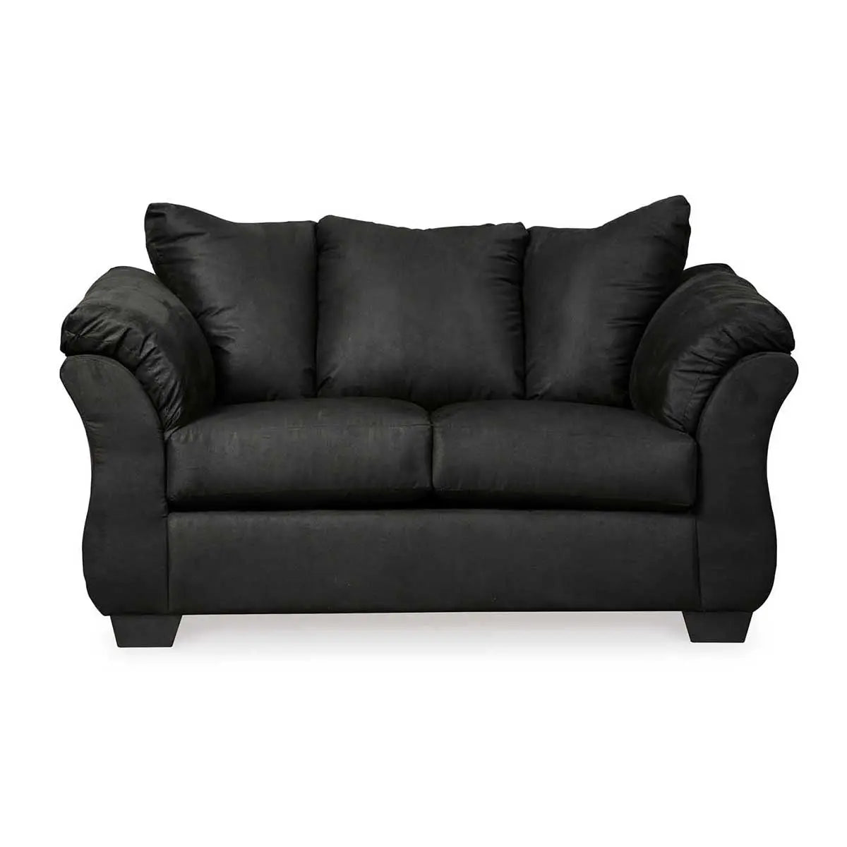 Ashley Darcy Loveseat in Black - Brampton Furniture Store