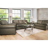 Fancy Leather Sofa Set in Cobblestone Sofa by Fancy