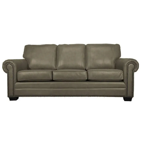 Fancy Leather Sofa Set in Cobblestone Sofa by Fancy