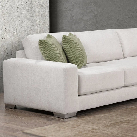 SBF 7705 3Pc Sectional in Tease Bisque Sofa by Fancy