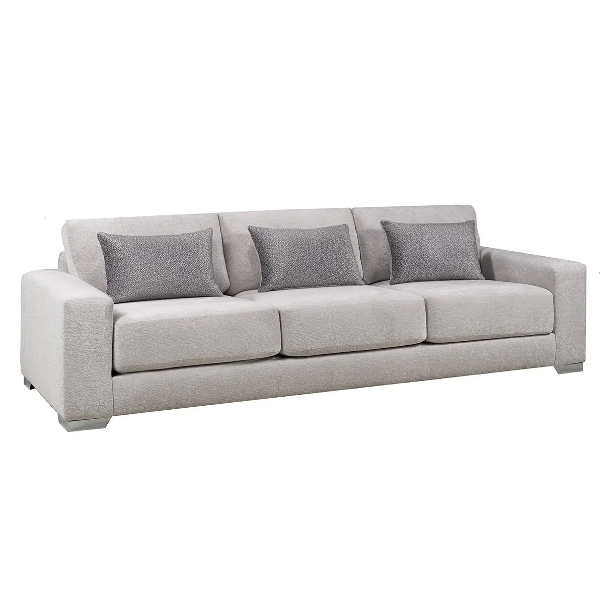 Milo 3pc Sofa Set Tease Bisque Sofa by Fancy