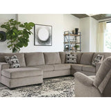 Ashley Ballinasloe 3 Piece LFH Sectional in Platinum - Brampton Furniture Store