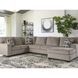 Ashley Ballinasloe 3 Piece RFH Sectional in Platinum - Complete Home