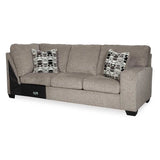 Ashley Ballinasloe 3 Piece LFH Sectional in Platinum - Brampton Furniture Store