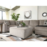 Ashley Ballinasloe 3 Piece RFH Sectional in Platinum - Complete Home