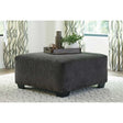 Ashley Ballinasloe Oversized Accent Ottoman in Smoke - Complete Home