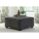 Ashley Ballinasloe Oversized Accent Ottoman in Smoke - Complete Home