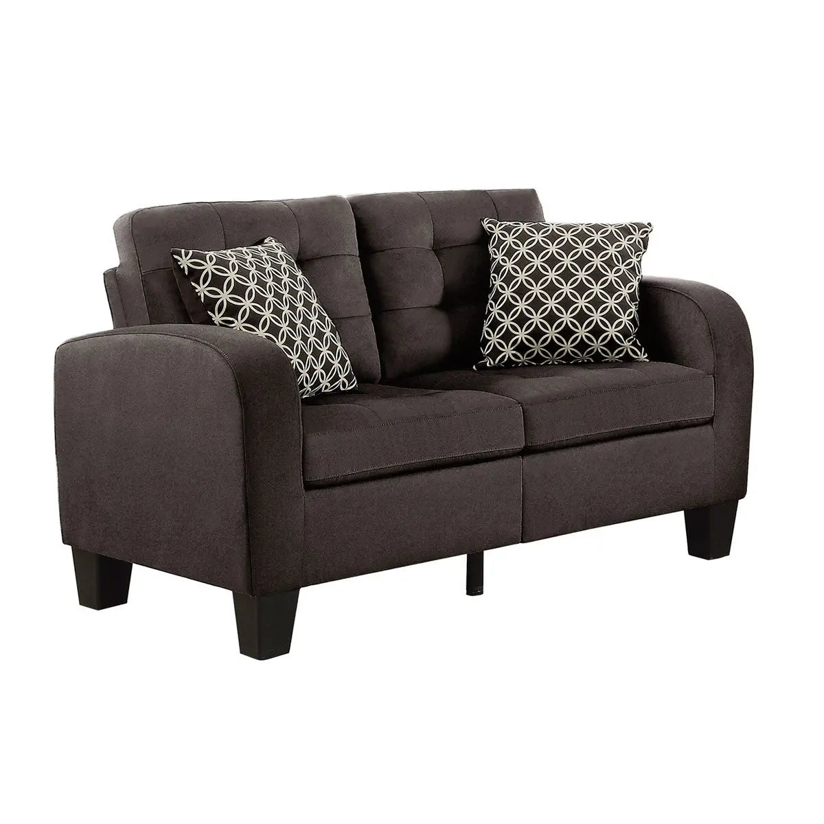 Sinclair Fabric Sofa Set in Brown - Complete Home Furnish