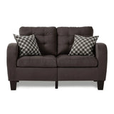 Sinclair Fabric Sofa Set in Brown - Complete Home Furnish