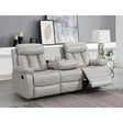 Merrion Leathaire Reclining Sofa in Beige Kwality