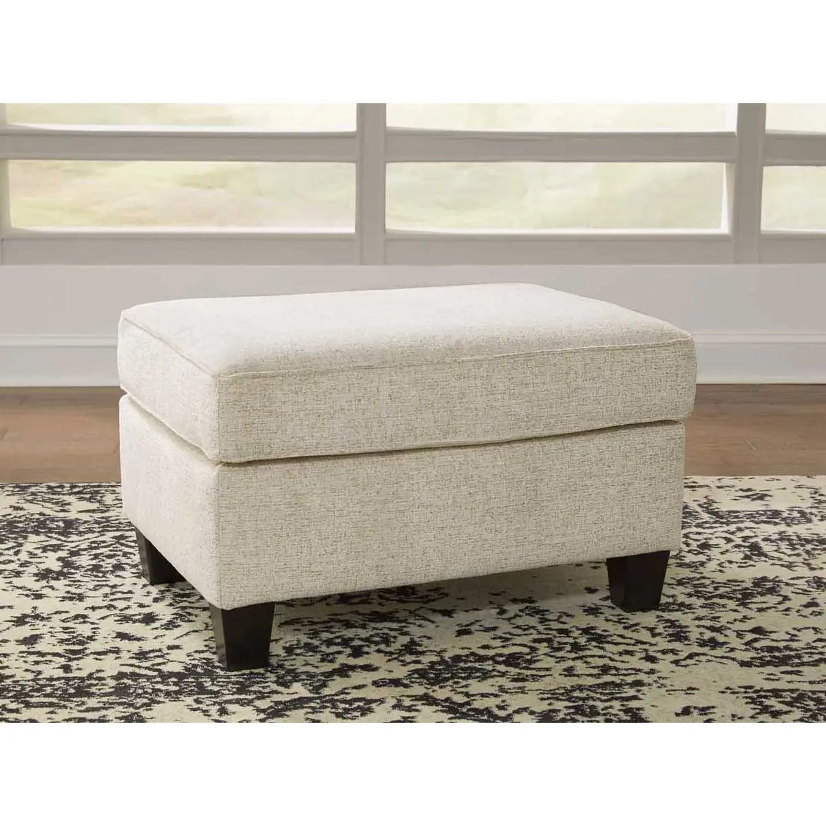 Ashley Abinger Accent Ottoman in Natural - Brampton Furniture Store