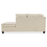 Ashley Abinger 2 Piece RFH Sectional with Chaise in Natural - Complete Home Furniture