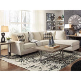 Ashley Abinger 2 Piece RFH Sectional with Chaise in Natural - Complete Home Furniture