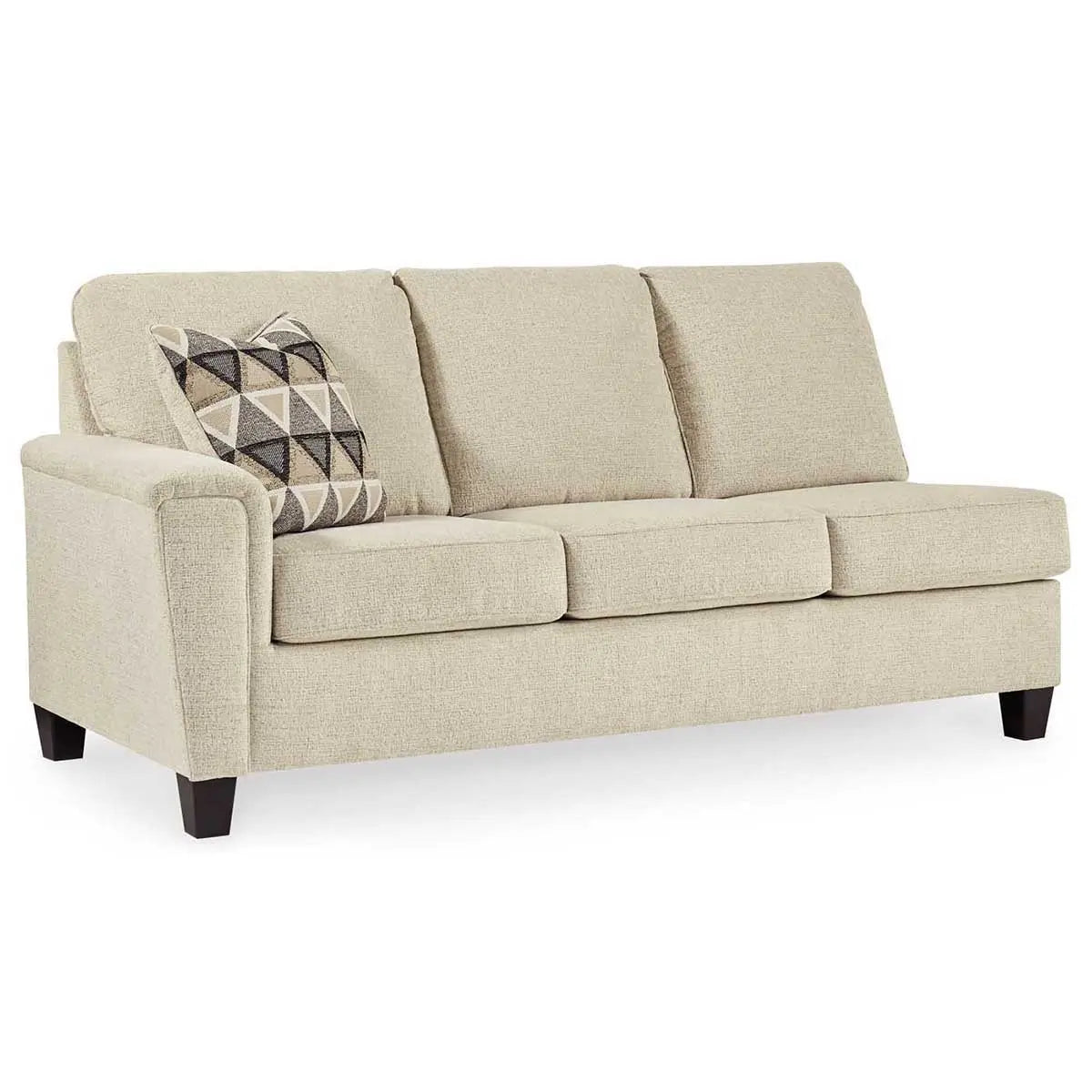 Ashley Abinger 2 Piece RFH Sectional with Chaise in Natural - Complete Home Furniture