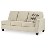 Ashley Abinger 2 Piece LFH Sectional with Chaise in Natural - Brampton Furniture Store