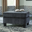 Ashley Abinger Accent Ottoman in Smoke - Brampton Furniture Store