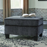 Ashley Abinger Accent Ottoman in Smoke - Brampton Furniture Store