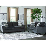 Ashley Abinger Loveseat in smoke - Brampton Furniture Store