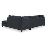 Ashley Abinger 2 Piece RFH Sectional with Chaise in Smoke - Complete Home Furniture