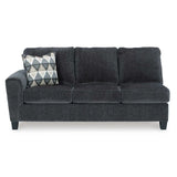 Ashley Abinger 2 Piece RFH Sectional with Chaise in Smoke - Complete Home Furniture