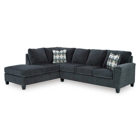 Ashley Abinger 2 Piece LFH Sectional with Chaise in Smoke - Brampton Furniture Store