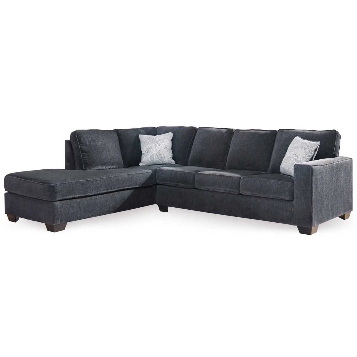 Ashley Altari 2 Piece LFH Chaise Sectional in Slate - Brampton Furniture Store