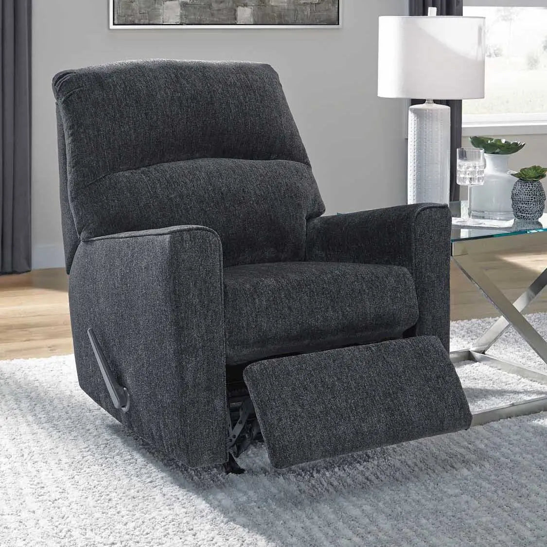 Ashley Altari Rocker Recliner in Slate - Brampton Furniture Store