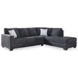 Ashley Altari 2 Piece RFH Chaise Sectional in Slate - Brampton Furniture Store