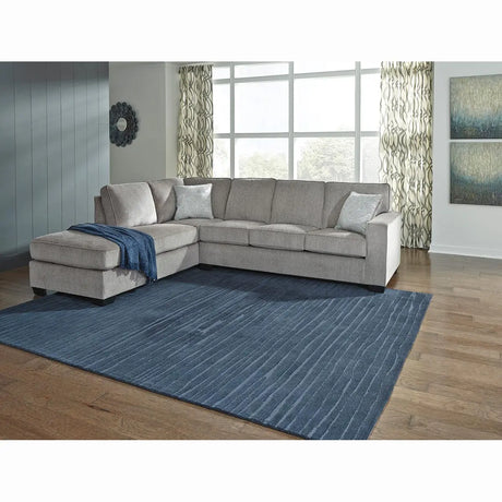 Ashley Altari 2 Piece RFH Chaise Sectional in Alloy Signature Design by Ashley