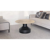 Akira Coffee Table in Black/Gold Brassex